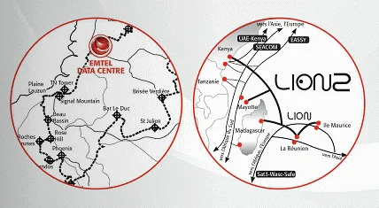 The data centre is part of the National Fibre Optic Gigabit Ring and has redundant internet connectivity onwards.