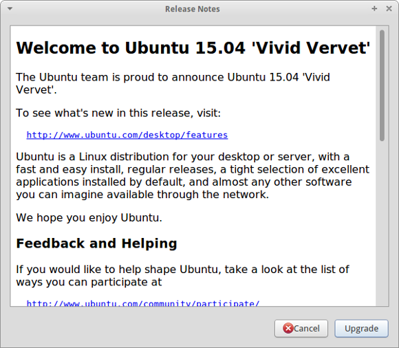 Upgrade to Xubuntu 15.04 - Vivid Vervet