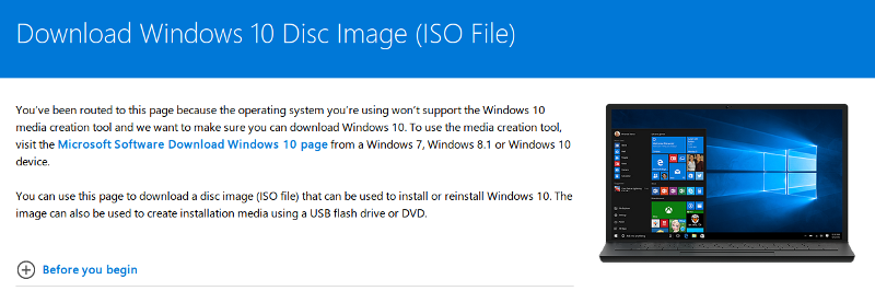 Download Windows 10 ISO file directly from Linux or macOS