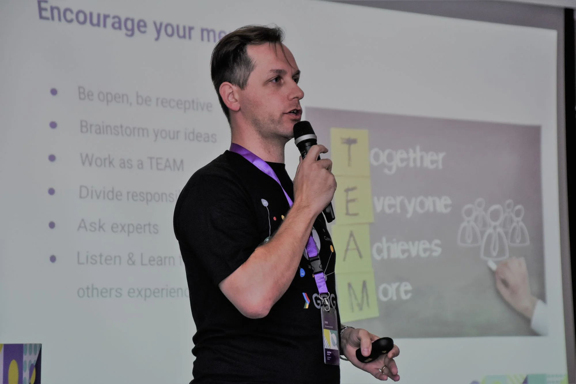 Encourage your community members and work as a TEAM