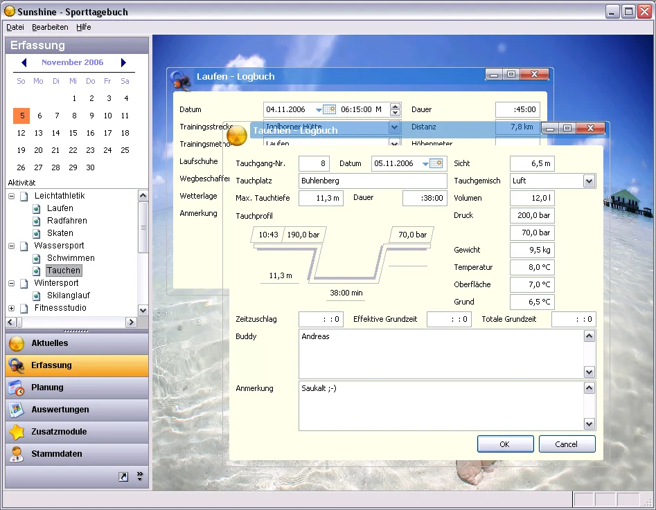 Datensatznavigation und weitere Navigation stehen noch aus...