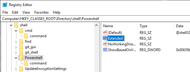 Tip: Open PowerShell window here