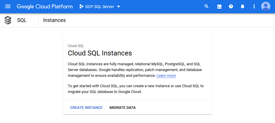 Getting Started with SQL Server on GCP