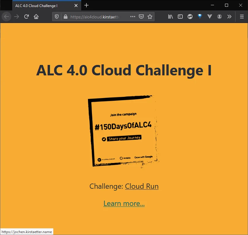 Service on Cloud Run accessible via custom domain