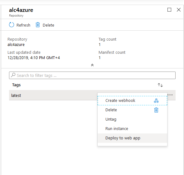 Working with Azure Container Registry