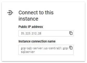 Easy access to connect to a Cloud SQL instance