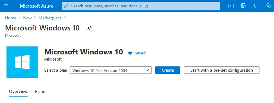 Choose Windows 10 Pro, latest build version