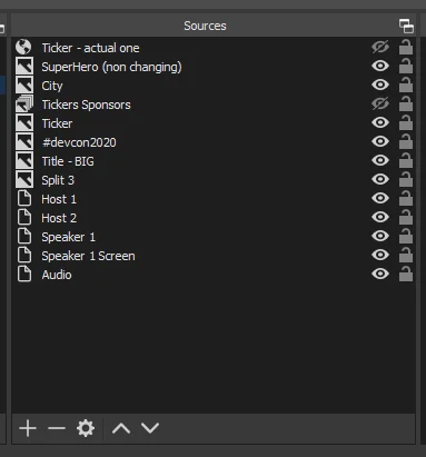 Proper alignment and positioning of all sources within a single scene