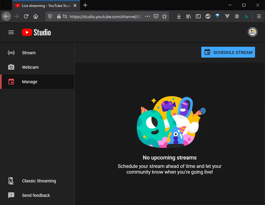 Manage your live streams in YouTube Studio and schedule multiple streams