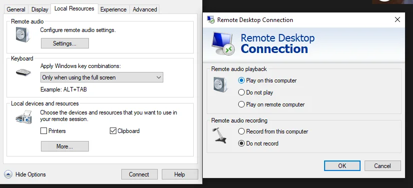 Enable remote audio playback for your VM