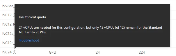 Note that to use more than 10 vCPUs you need to request an increase