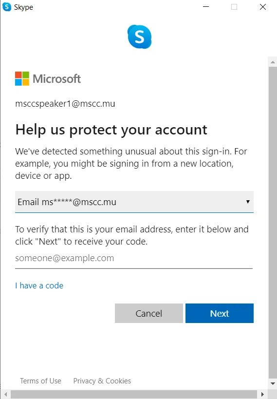 Microsoft Skype doesn't play nice if same account is used from multiple locations