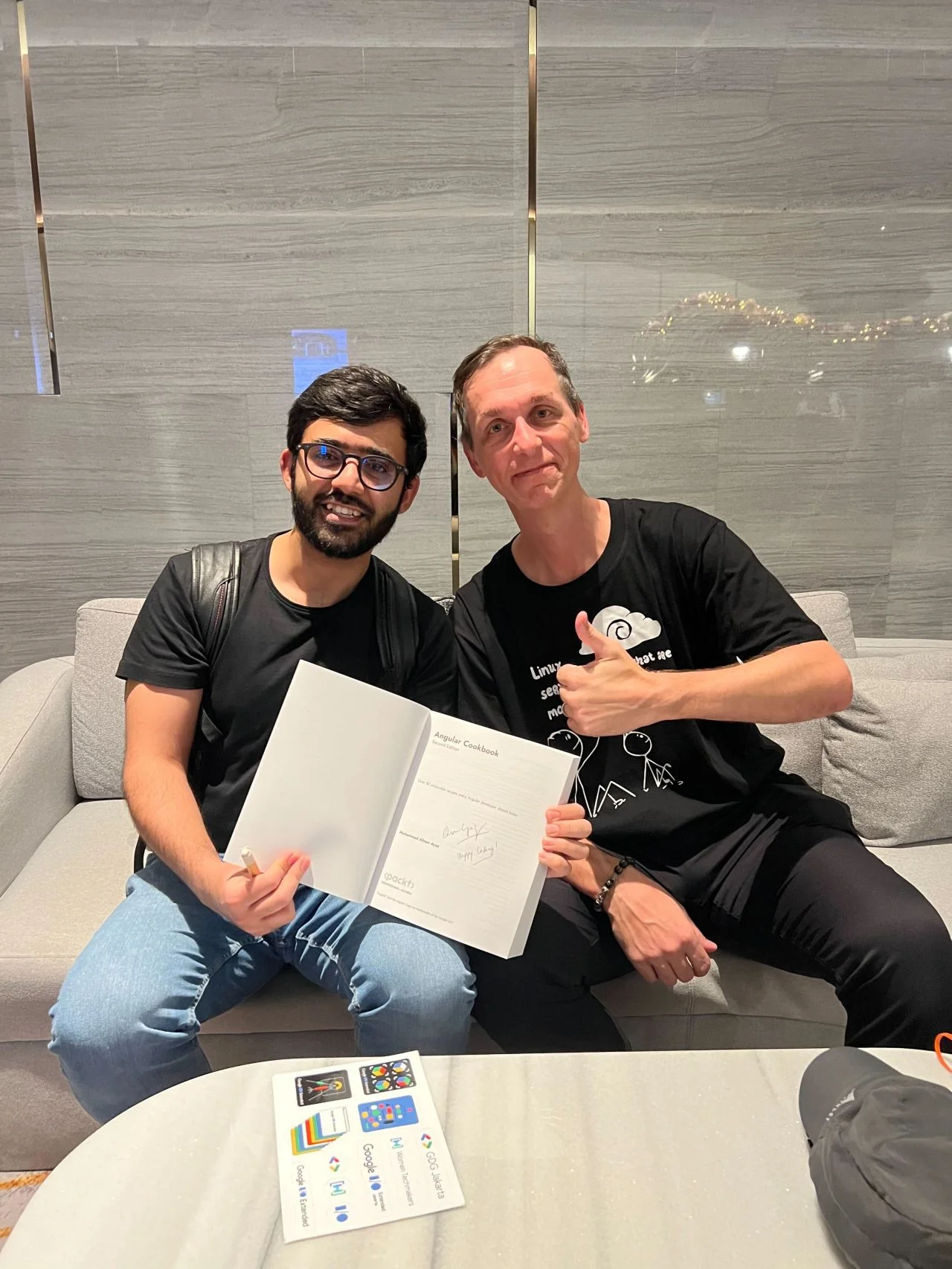 Got a signed copy of the Angular Cookbook, 2nd Edition by Muhammed Ahsan Ayaz