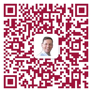 Warm Crimson QR Code with Centre Favicon