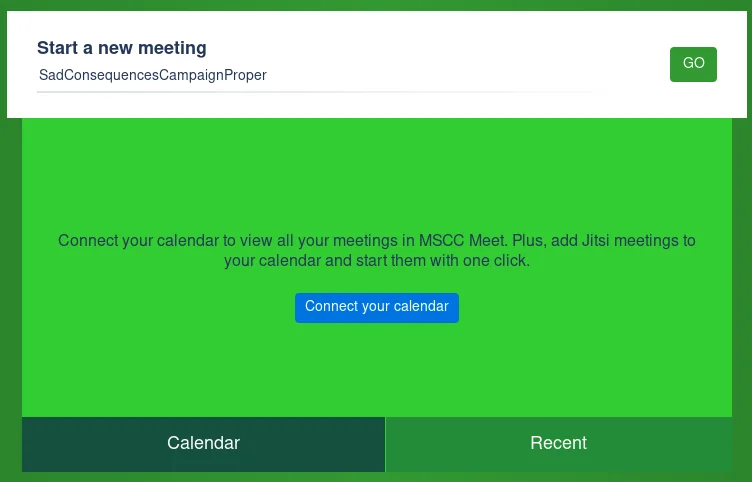 Landing page calendar integration prompt